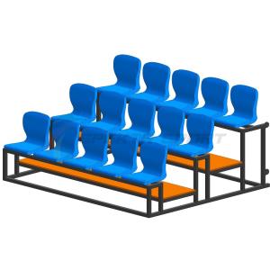 Купить Трибуна мобильная 3 ряда сиденья пластиковые на 15 мест в Камбарке 